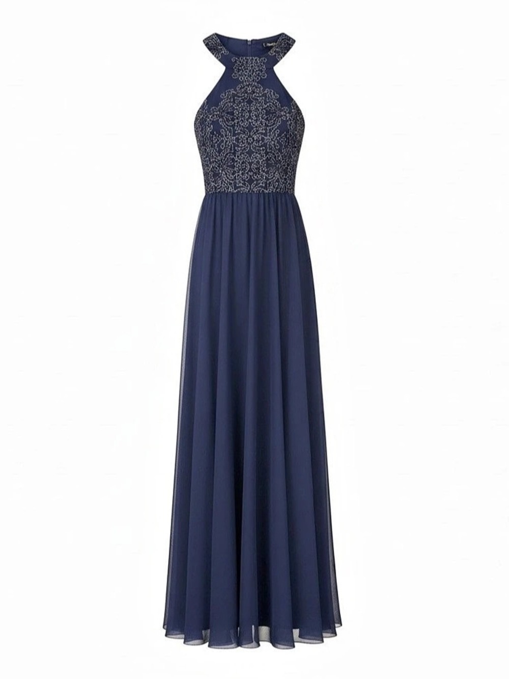 Speechless Embellished Maxi Dress Blue Size 5